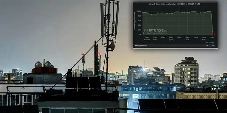 قطع گسترده اینترنت در افغانستان