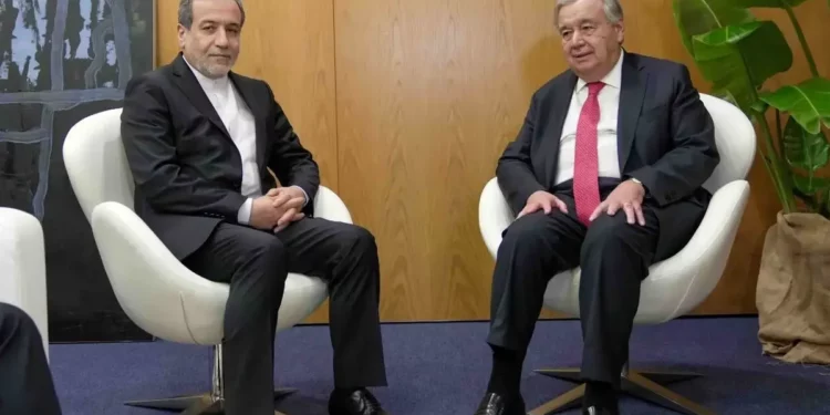 عراقچی در دیدار با گوترش: قطعنامه ۲۲۳۱ شورای امنیت باید در ۱۸ اکتبر خاتمه یافته تلقی شود