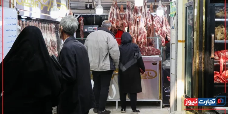 نرخ گوشت قرمز در بازار